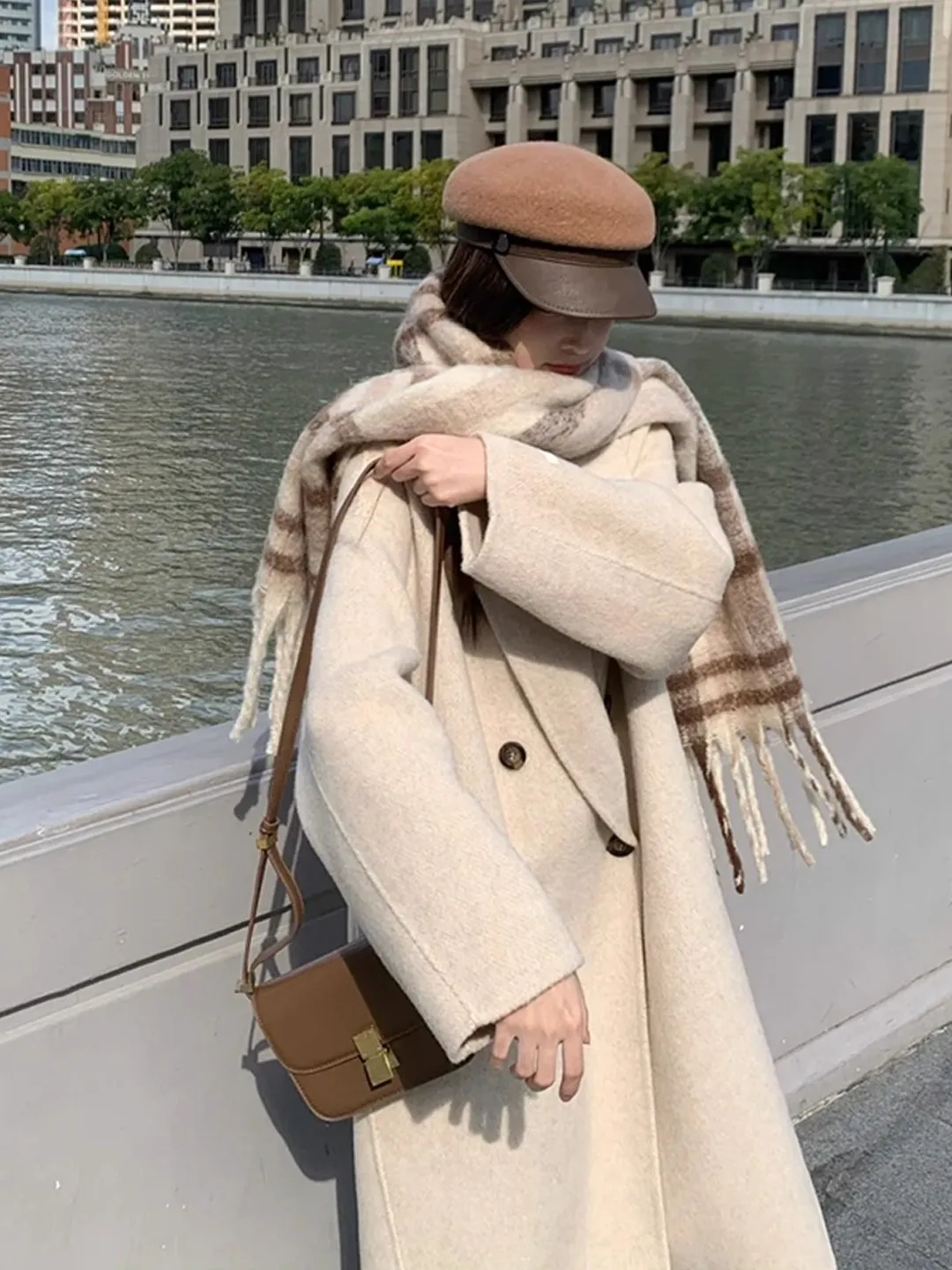 Oaeal Double-Sided Camere Woolen Coat Korean Sle Dra Sensation Autumn Winter New Arrival Women's Faion Outerwear
Oaeal Double-Sided Camere Woolen Coat Korean Sle Dra Sensation Autumn Winter New Arrival Women's Faion Outerwear