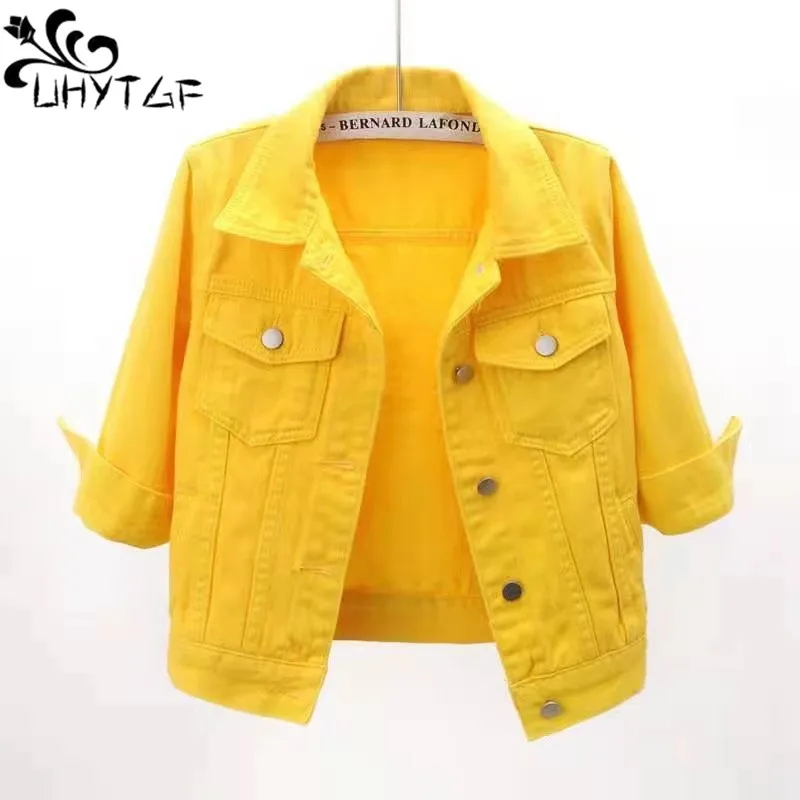 2024 Spring New Denim Jacket For Women Casual Tops Short Coat Female Solid Jean Jackets Fashion Slim Thin Outerwear 634
2024 Spring New Denim Jacket For Women Casual Tops Short Coat Female Solid Jean Jackets Fashion Slim Thin Outerwear 634