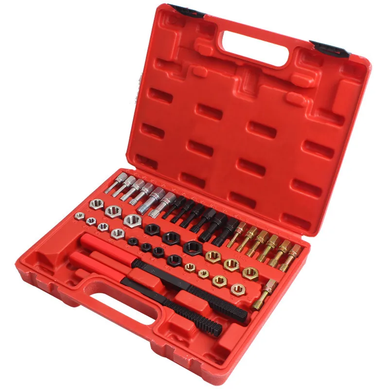 42-Piece Damaged Nut and Screw Repair Set Rust Removal Screw Tap and Die Repair Set
42-Piece Damaged Nut and Screw Repair Set Rust Removal Screw Tap and Die Repair Set