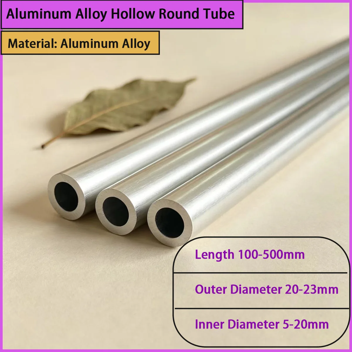 Aluminum alloy hollow circular tube with an inner diameter of 5-20mm is used for building frames, industrial equipment, etc
Aluminum alloy hollow circular tube with an inner diameter of 5-20mm is used for building frames, industrial equipment, etc
