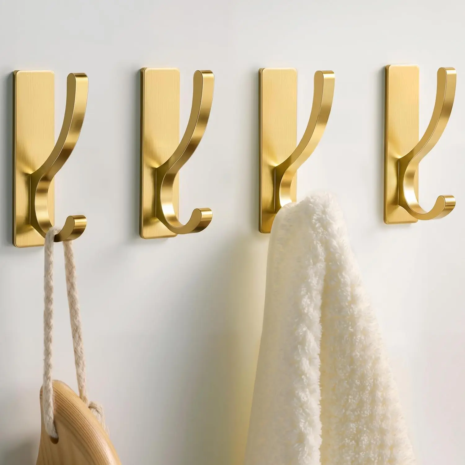Adhesive Wall Hooks for Towels - Sticky Hook Hanging Heavy Duty (13lb), Hanger for Door, Bathroom, Dorm, Closet - for Coats, Pur
Adhesive Wall Hooks for Towels - Sticky Hook Hanging Heavy Duty (13lb), Hanger for Door, Bathroom, Dorm, Closet - for Coats, Pur
