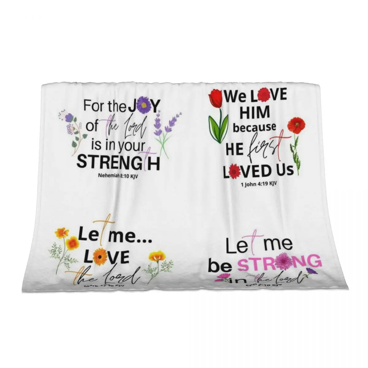 Floral Christian Bible Verses Mix Throw Blanket Thin Decoratives Single Soft Blankets
Floral Christian Bible Verses Mix Throw Blanket Thin Decoratives Single Soft Blankets