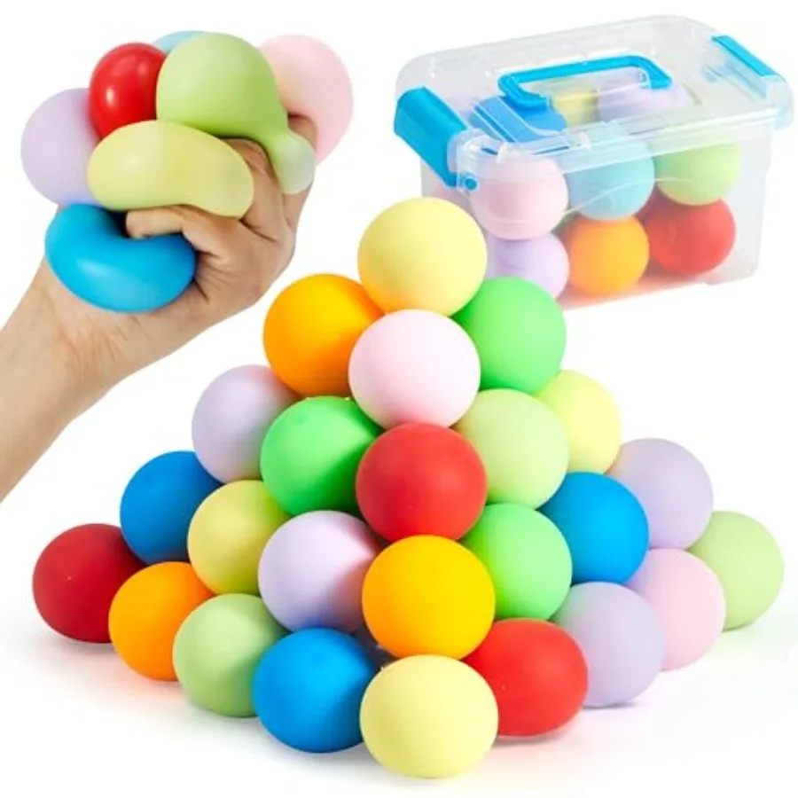 9 Pack Slow Rising Stress Balls, Squishy Sensory Fidget Toys, Hand Therapy Balls for Anxiety Relief, Classroom Prize Box Toys f
9 Pack Slow Rising Stress Balls, Squishy Sensory Fidget Toys, Hand Therapy Balls for Anxiety Relief, Classroom Prize Box Toys f