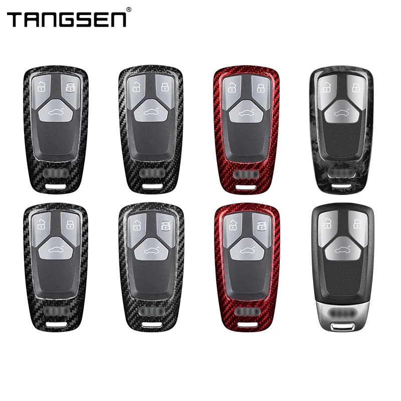 TANGSEN Carbon Fiber Car Key Case Cover Suitable For Audi A6 A5 S4 S5 A4 B9 Q7 A4L 4m TT TTS RS 8S 2016-2018 Car Key Accessories
TANGSEN Carbon Fiber Car Key Case Cover Suitable For Audi A6 A5 S4 S5 A4 B9 Q7 A4L 4m TT TTS RS 8S 2016-2018 Car Key Accessories