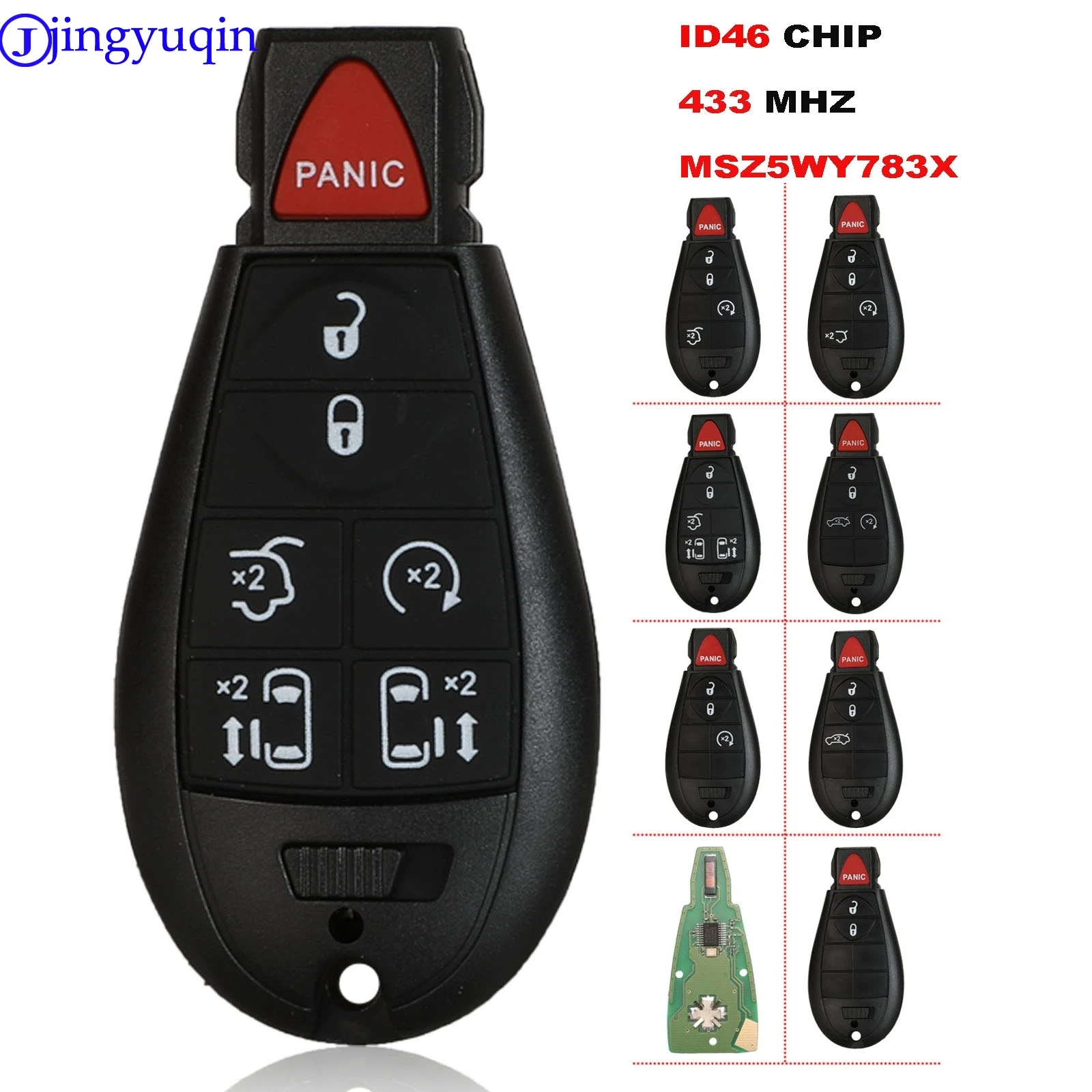 Jingyuqin дистанционный автомобильный брелок M3N5WY783X для Chrysler Town & Country Jeep Grand Cherokee Dodge Caravan Journey 433 МГц 7941Chip
Jingyuqin дистанционный автомобильный брелок M3N5WY783X для Chrysler Town & Country Jeep Grand Cherokee Dodge Caravan Journey 433 МГц 7941Chip