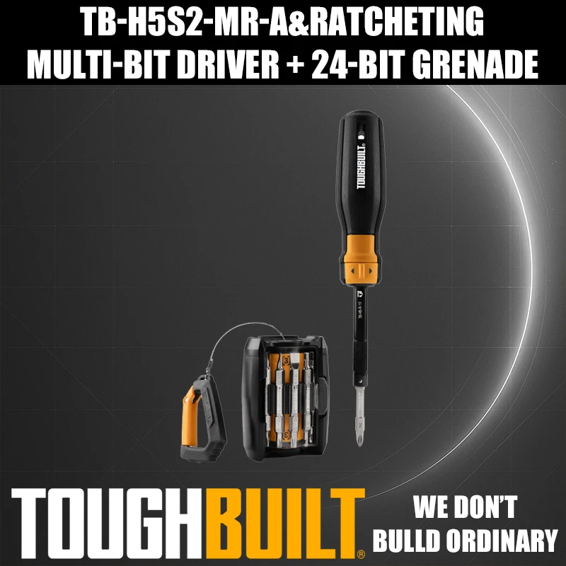 ToughBuilt TB-H5S2-MR-A Ratcheting Dual Head Screwdriver Rotary Bit Case Screwdriver
ToughBuilt TB-H5S2-MR-A Ratcheting Dual Head Screwdriver Rotary Bit Case Screwdriver