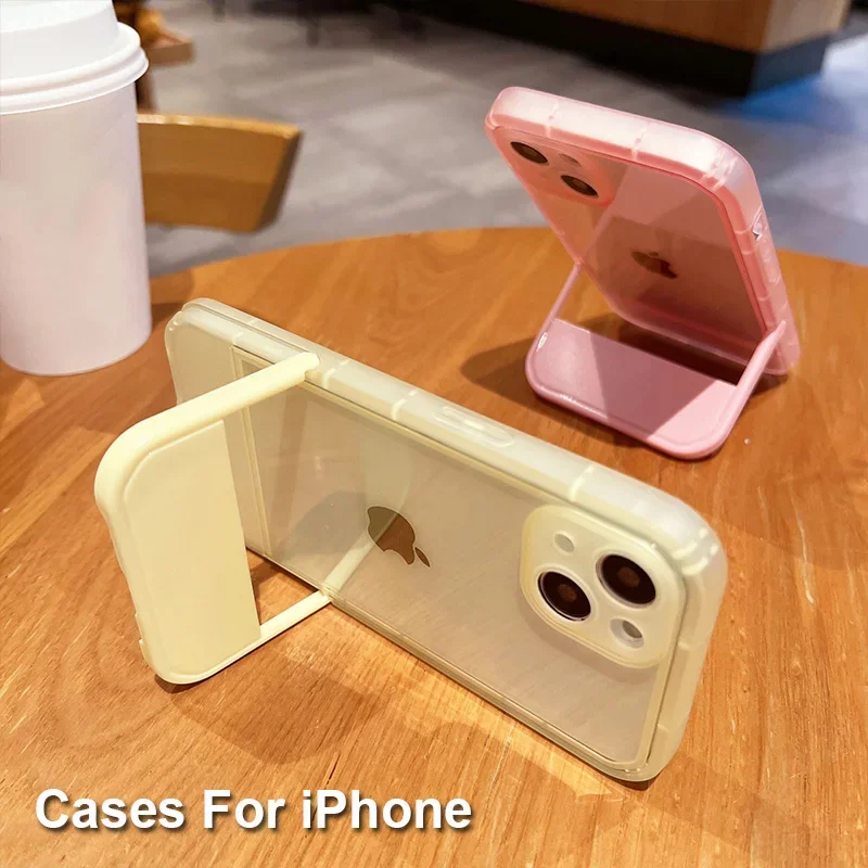 Holder Stand Bracket Transparent Silicone Phone Case For IPhone 16 15 Pro Max 14 13 12 11 7 8 Plus Xs Xr Clear Soft Back Covers
Holder Stand Bracket Transparent Silicone Phone Case For IPhone 16 15 Pro Max 14 13 12 11 7 8 Plus Xs Xr Clear Soft Back Covers