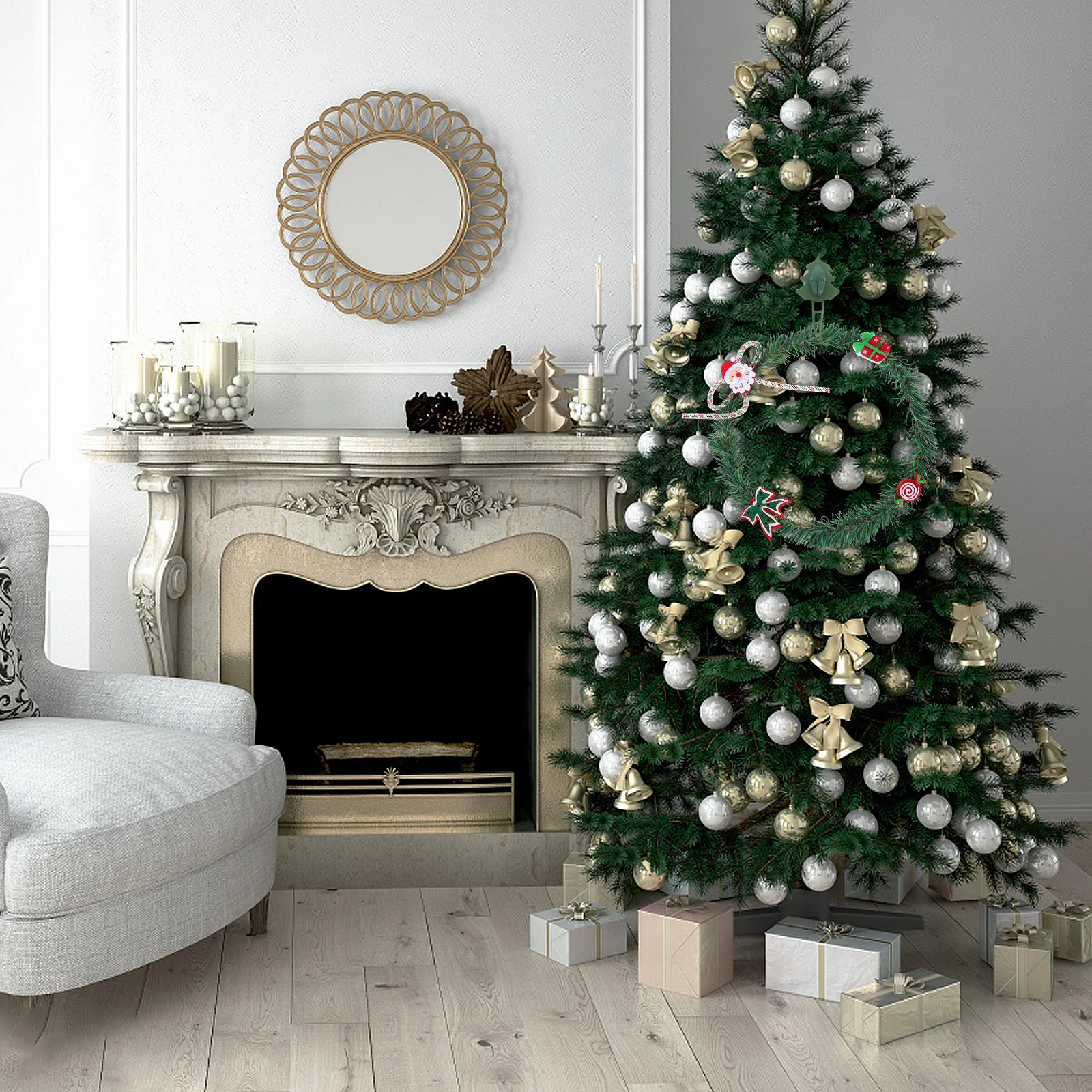 4pcs Christmas Garland Hooks Silicone Mantle Hangers for Wreaths Stockings Front Door Decor Fireplace Adhesive Hanging Straps
4pcs Christmas Garland Hooks Silicone Mantle Hangers for Wreaths Stockings Front Door Decor Fireplace Adhesive Hanging Straps