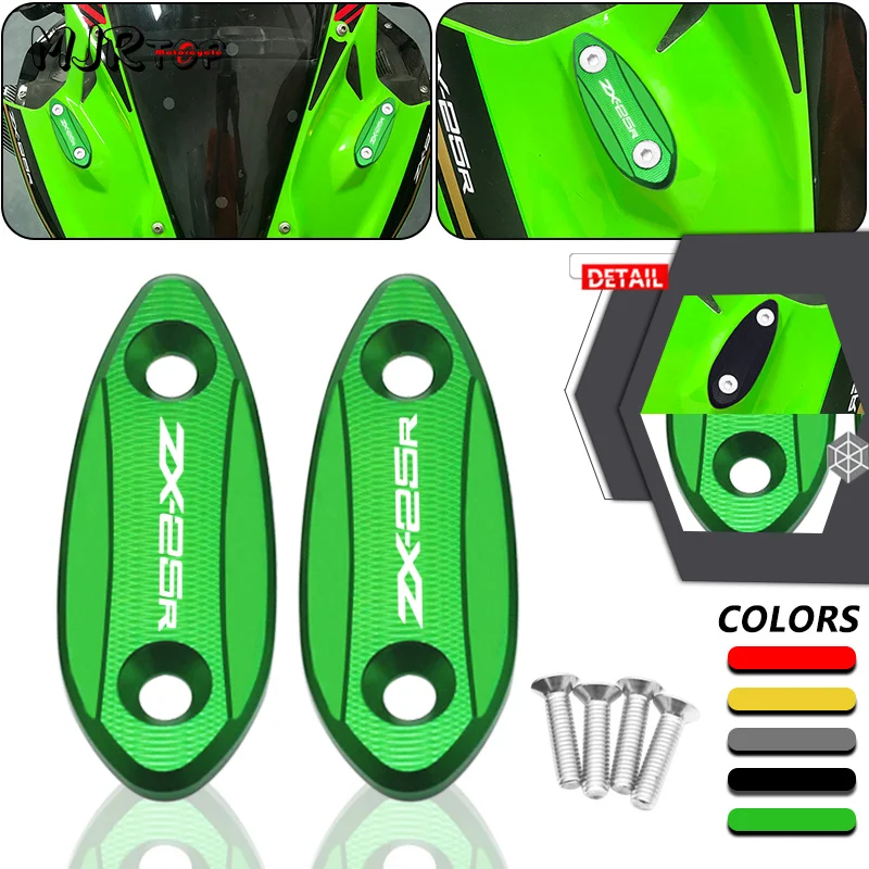 Mirror Hole Cover For NINJA ZX25R 2020-2025 ZX-6R 2009-2012 Motorcycle Windscreen Driven Mirror Eliminators Cap ZX6R ZX25R
Mirror Hole Cover For NINJA ZX25R 2020-2025 ZX-6R 2009-2012 Motorcycle Windscreen Driven Mirror Eliminators Cap ZX6R ZX25R