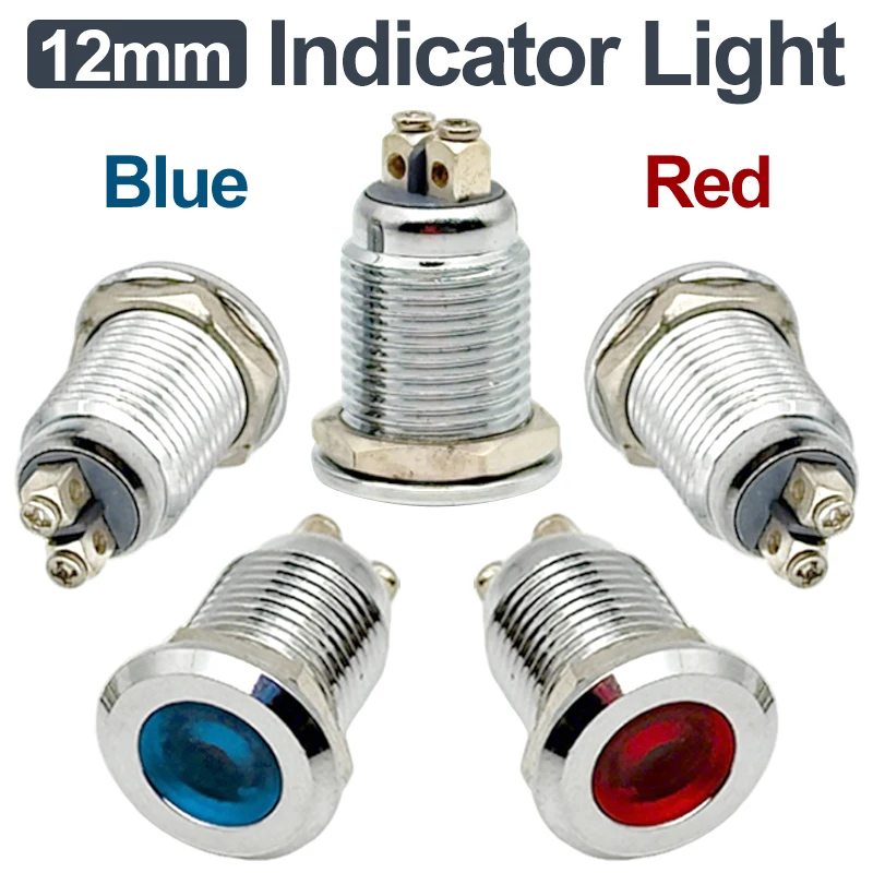 12mm Waterproof Signal Lamp Warning Lights 12V 24V Volts for Dashboard Boat Light LED Metal Indicator Light
12mm Waterproof Signal Lamp Warning Lights 12V 24V Volts for Dashboard Boat Light LED Metal Indicator Light