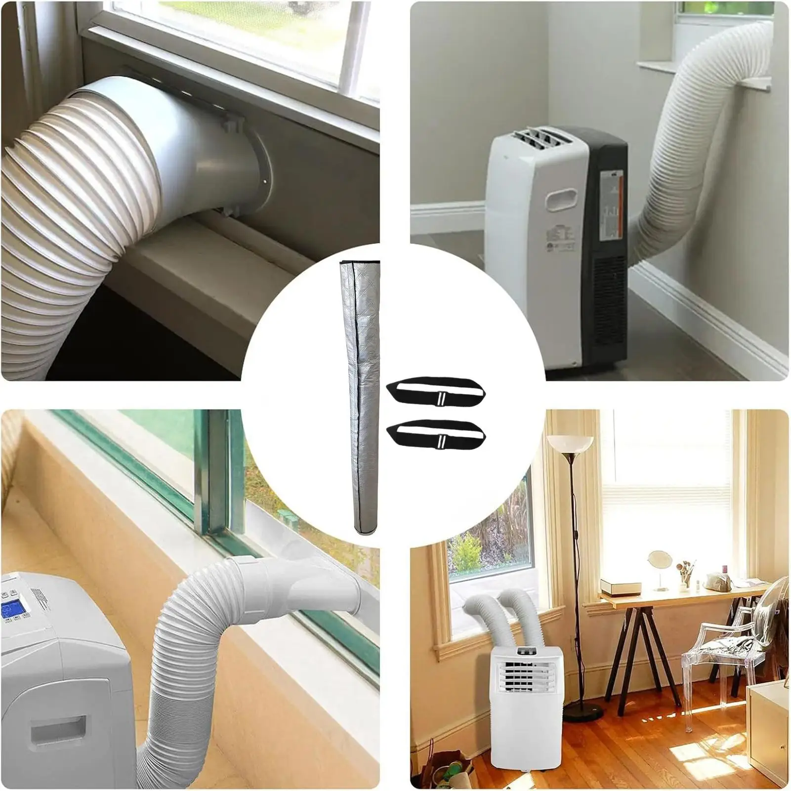 Portable AC Hose Cover Portable Insulated Waterproof Wrap Ac Pipe Insulation For Winter Outdoor Indoor Casement Window Wall Room
Portable AC Hose Cover Portable Insulated Waterproof Wrap Ac Pipe Insulation For Winter Outdoor Indoor Casement Window Wall Room
