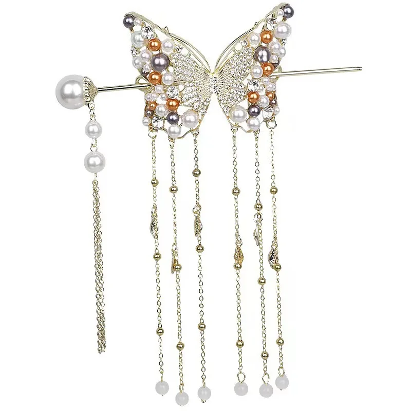 Высококачественная заколка для волос с длинной кисточкой и жемчугом, легкая роскошная заколка в китайском стиле, детский головной убор
Высококачественная заколка для волос с длинной кисточкой и жемчугом, легкая роскошная заколка в китайском стиле, детский головной убор