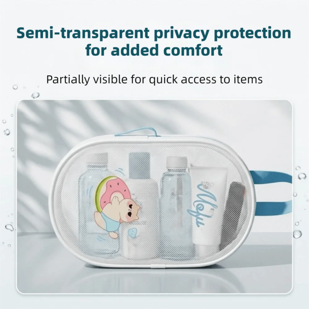 Handheld EVA Swimming Bag Breathable Mesh Waterproof Travel Toiletry Bag Large Capacity with Zipper Portable Wash Bag Women
Handheld EVA Swimming Bag Breathable Mesh Waterproof Travel Toiletry Bag Large Capacity with Zipper Portable Wash Bag Women