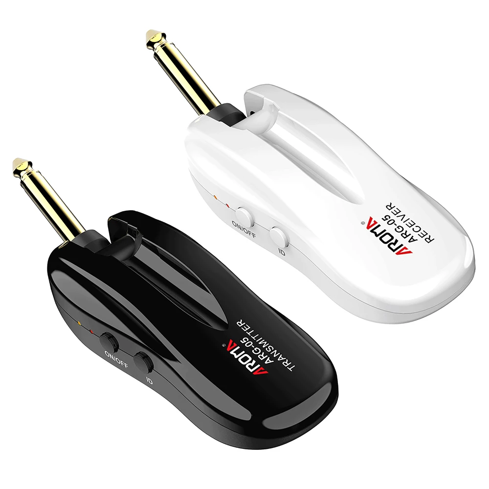 AROMA ARG-05 5.8GHz Wireless Guitar System Rechargeable Battery Transmitter Receiver Audio Transmission System for Guitars Bass
AROMA ARG-05 5.8GHz Wireless Guitar System Rechargeable Battery Transmitter Receiver Audio Transmission System for Guitars Bass