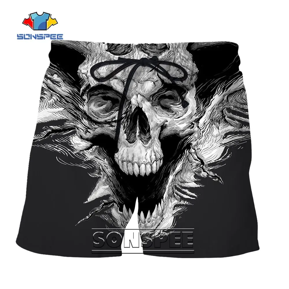SONSPEE Cool 3D Print Black and White Image Skull Shorts Hip Hop Casual Shorts Fashion Abstract Personality Fitness Gym Pants
SONSPEE Cool 3D Print Black and White Image Skull Shorts Hip Hop Casual Shorts Fashion Abstract Personality Fitness Gym Pants