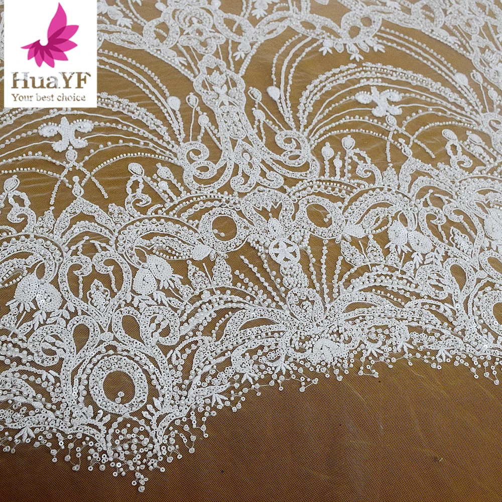1 Yard Elegant sequin beaded embroidery tulle lace fabric for women bridal dress HY2746
1 Yard Elegant sequin beaded embroidery tulle lace fabric for women bridal dress HY2746