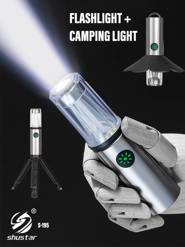 Multifunctional LED Flashlight Carry Light Rechargeable Cage Camping Light with Bracket Suitable for camping, adventure, etc.
Multifunctional LED Flashlight Carry Light Rechargeable Cage Camping Light with Bracket Suitable for camping, adventure, etc.
