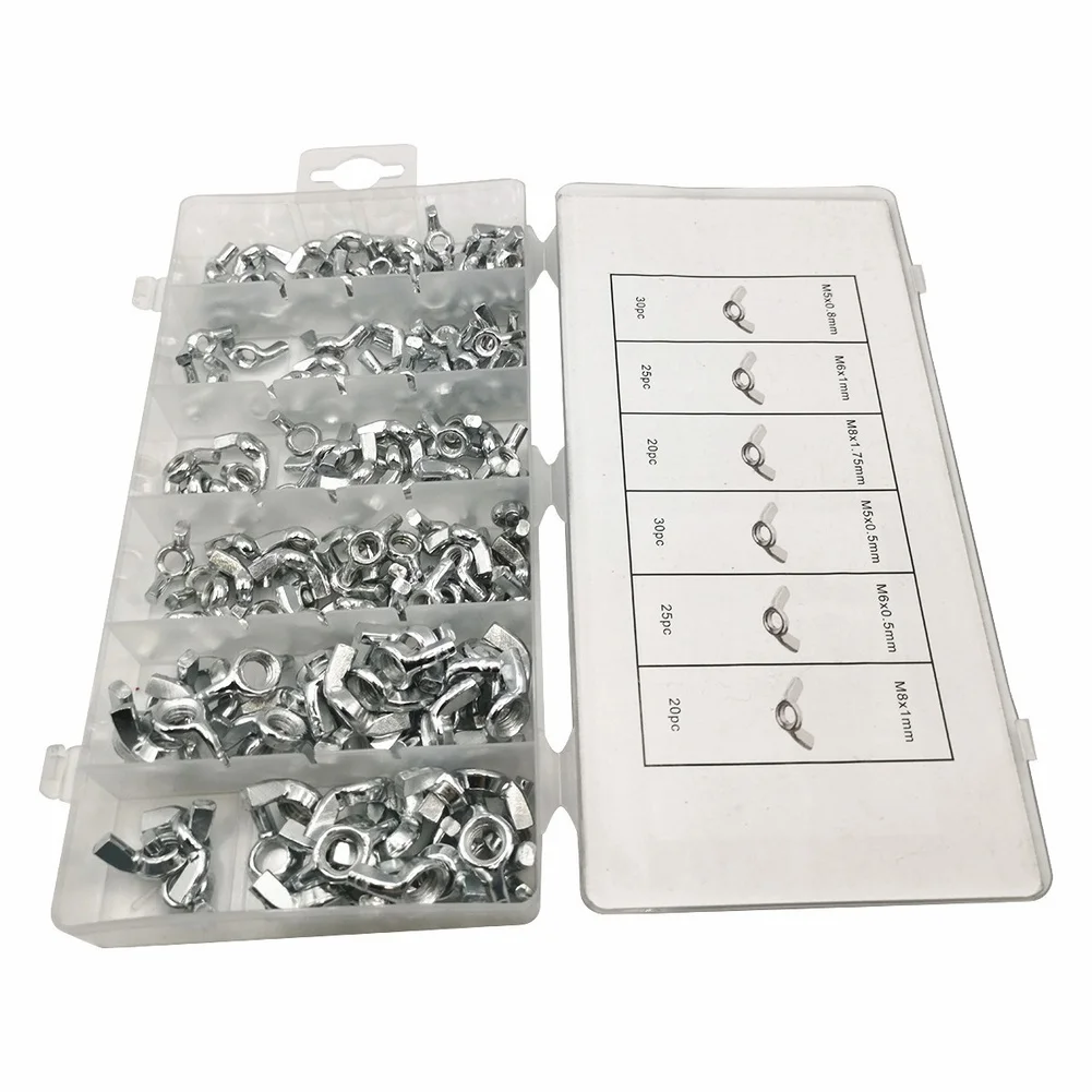 150Pcs Reusable Fastener Kit with Butterfly Shape and 16 Size Range Suitable for M5 M6 M8 Applications in Workshops
150Pcs Reusable Fastener Kit with Butterfly Shape and 16 Size Range Suitable for M5 M6 M8 Applications in Workshops