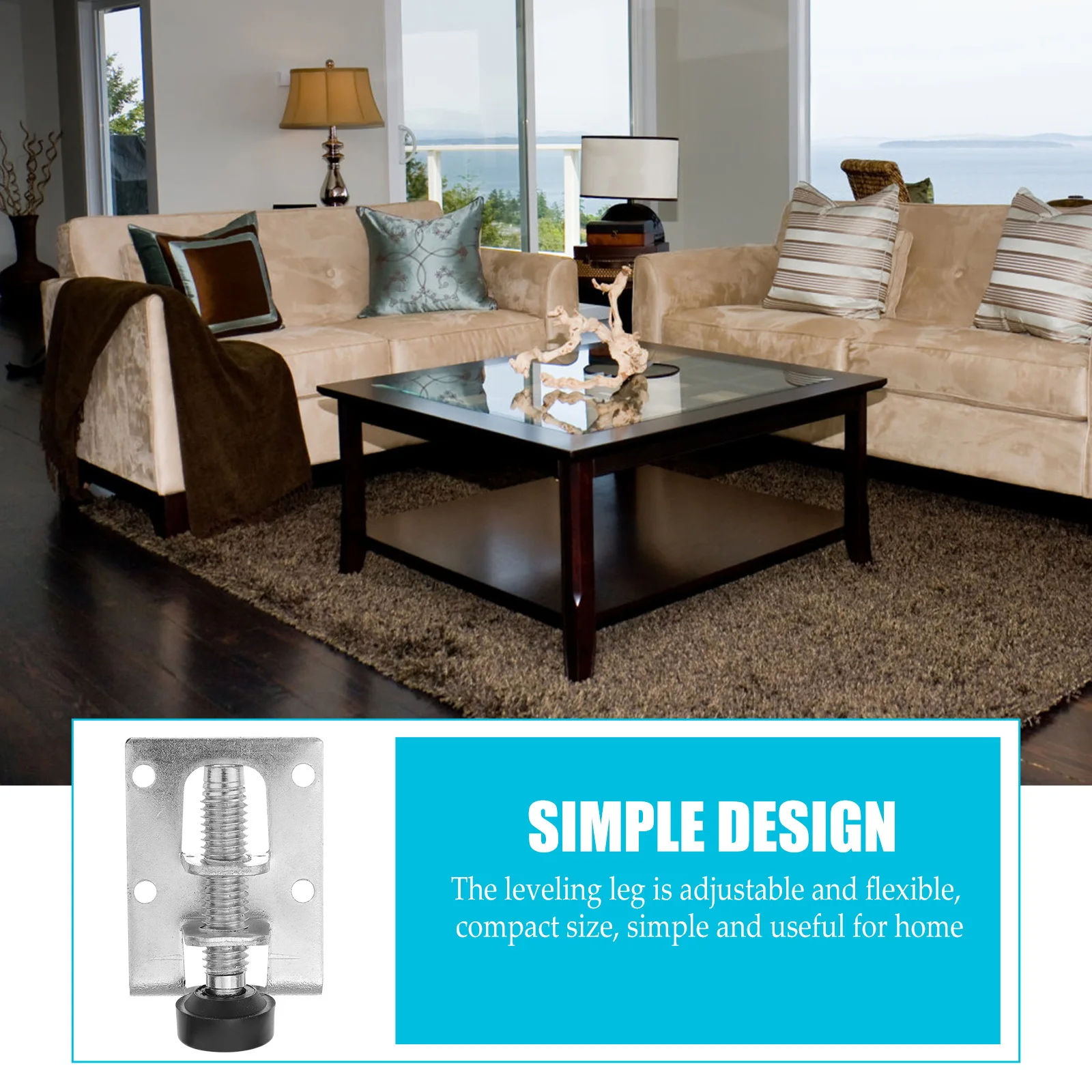 4Pcs Heavy Duty Adjustable Leveler for Table Feet Furniture Levelers with Strong Steel Support Height Stability Control
4Pcs Heavy Duty Adjustable Leveler for Table Feet Furniture Levelers with Strong Steel Support Height Stability Control