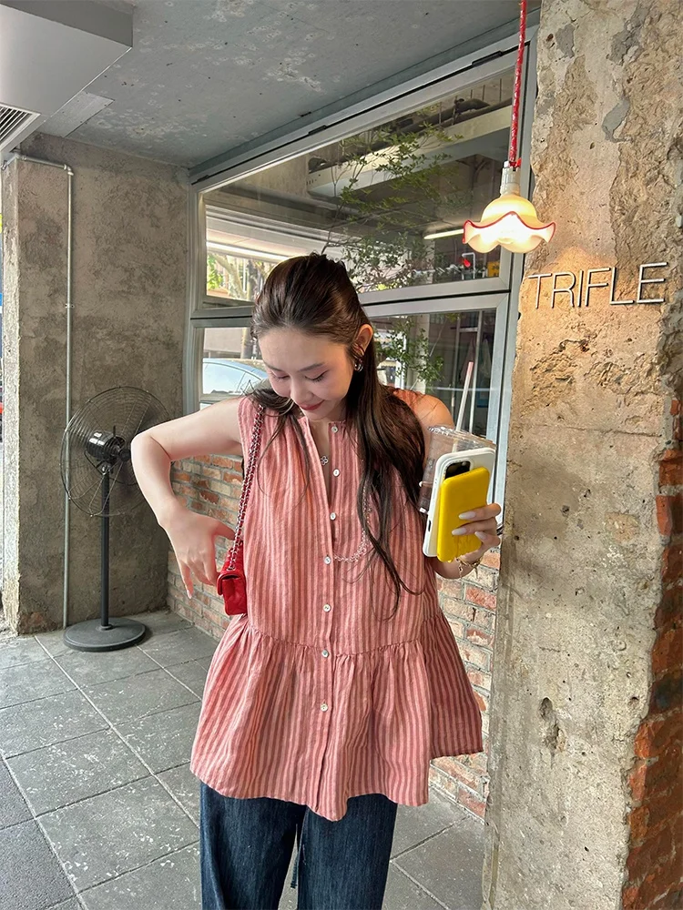 Tingtings Orange Linen Svel irt Vest Women Summer Loose Hemline Cover up Sli Top Briti Sle Collar
Tingtings Orange Linen Svel irt Vest Women Summer Loose Hemline Cover up Sli Top Briti Sle Collar