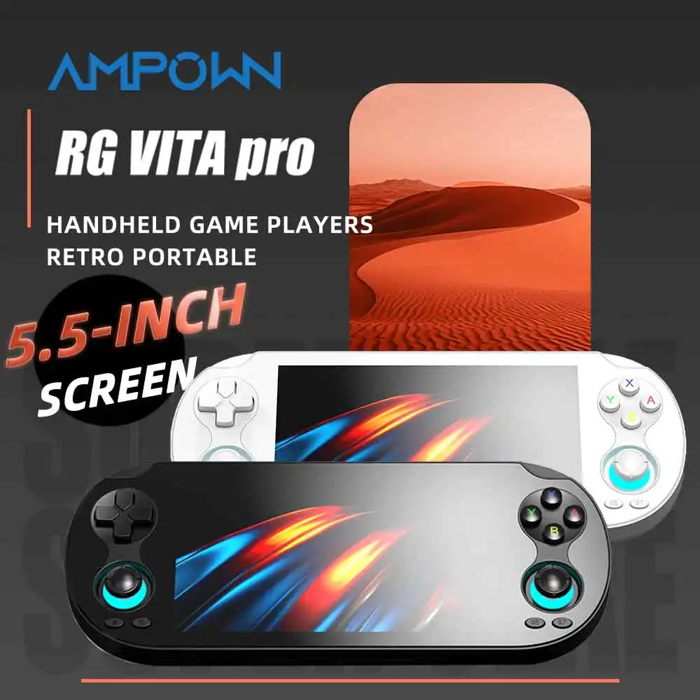 Anbernic RG VITA Pro Handheld Game Console 5.5" 1080P IPS Touchscreen 3D Hall Joystick Portable Retro Gaming Console
Anbernic RG VITA Pro Handheld Game Console 5.5" 1080P IPS Touchscreen 3D Hall Joystick Portable Retro Gaming Console