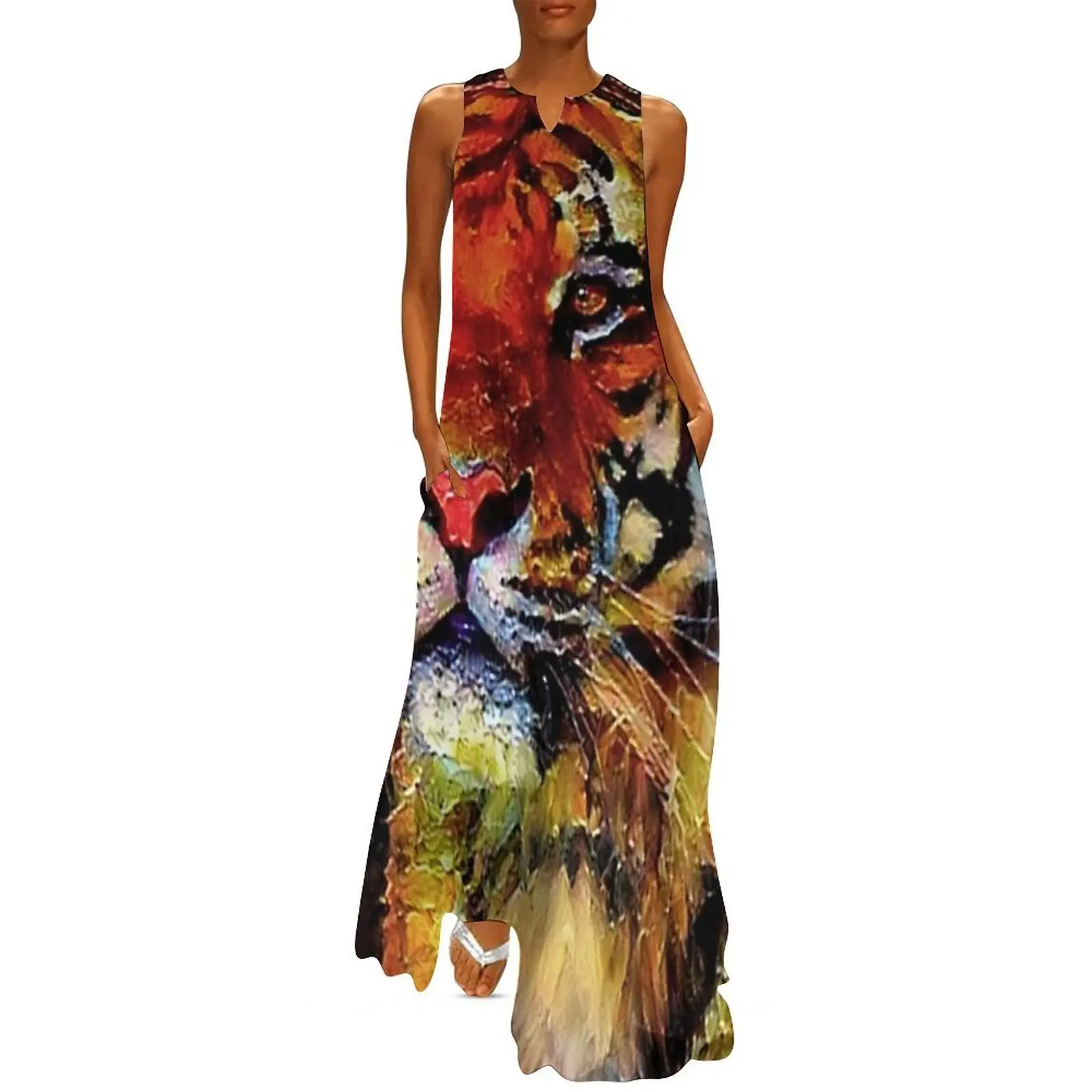 Dark Autumn Tiger Long Dress summer dress for women 2025 birthday dress for women Clothing african dresses for woman 
Dark Autumn Tiger Long Dress summer dress for women 2025 birthday dress for women Clothing african dresses for woman