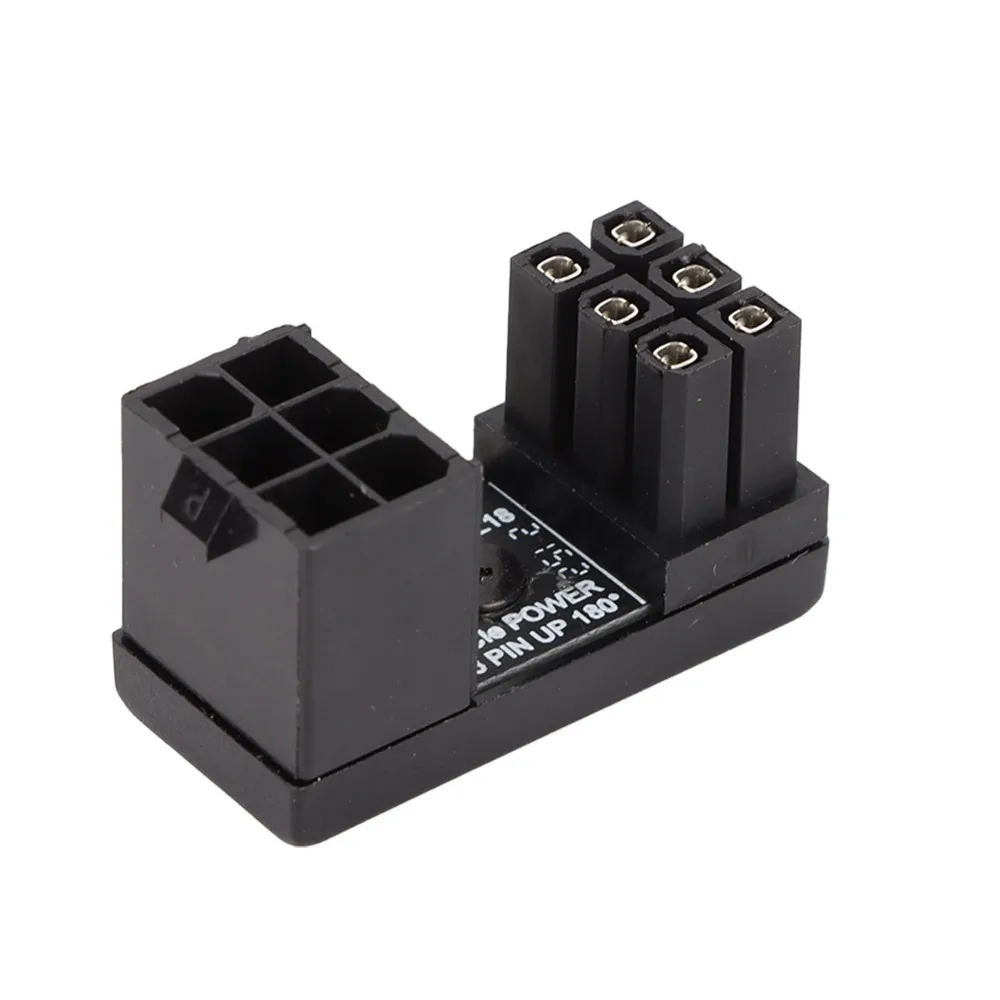 2PCS 180 Degree 6 Pin Female To 6pin Male Adapter PH36A+ Welded Firmly Power Connector Angled Power Adapter Graphics Card
2PCS 180 Degree 6 Pin Female To 6pin Male Adapter PH36A+ Welded Firmly Power Connector Angled Power Adapter Graphics Card