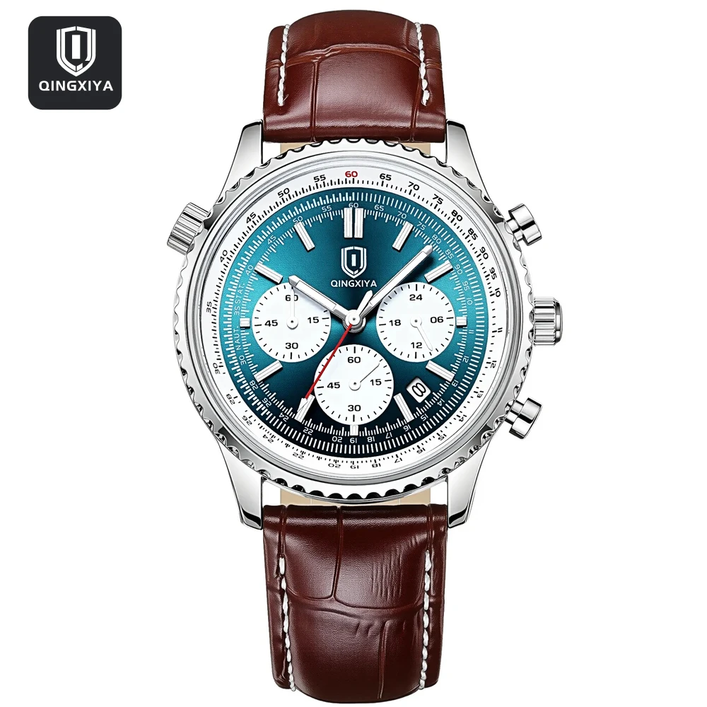 QINGXIYA Luxury Men Quartz Watch Waterproof Luminous Calendar Chronograph Sports Man Wristwatch Leather Men's Watches Male Reloj
QINGXIYA Luxury Men Quartz Watch Waterproof Luminous Calendar Chronograph Sports Man Wristwatch Leather Men's Watches Male Reloj