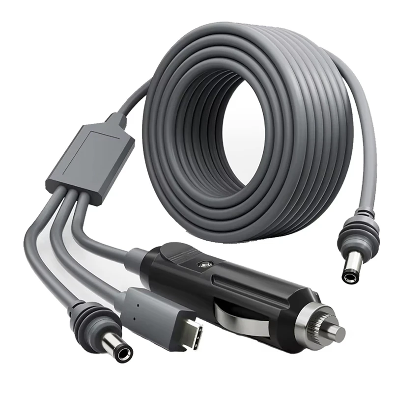 Кабель питания постоянного тока 3 в 1, 10 футов, USB C, 12-24 В, вилка прикуривателя и штекерный кабель питания постоянного тока для Starlink Mini
Кабель питания постоянного тока 3 в 1, 10 футов, USB C, 12-24 В, вилка прикуривателя и штекерный кабель питания постоянного тока для Starlink Mini