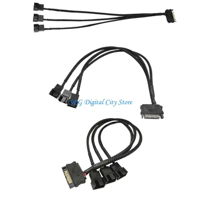 U75B Hard Drive Power Supply Splitter Cable Cord 15Pin 1 to 3 4Pin Power Cable PC Computer Cooling Fan Splitter Converter
U75B Hard Drive Power Supply Splitter Cable Cord 15Pin 1 to 3 4Pin Power Cable PC Computer Cooling Fan Splitter Converter
