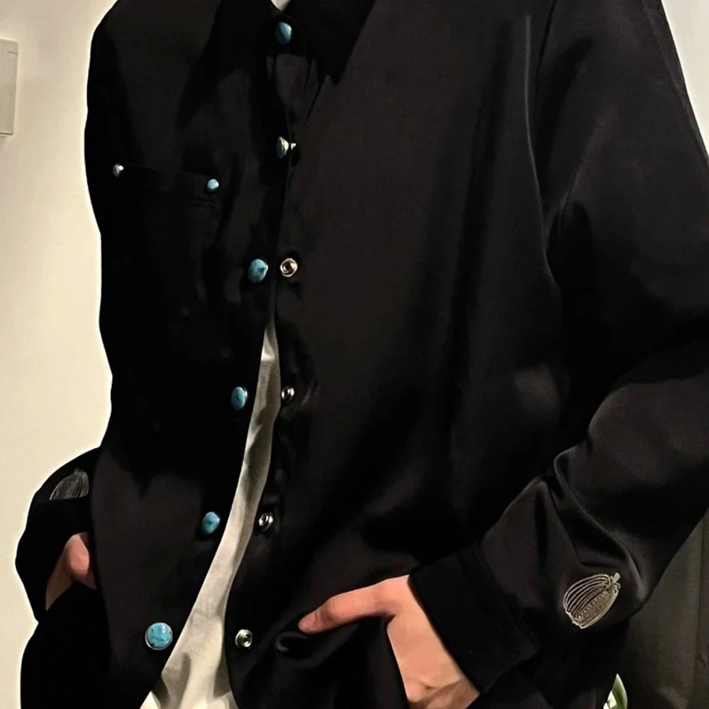 Summer New Men's Solid Color Long-Sleeved Shirt Korean Retro Fashion Trend Street Casual Simple Loose Breathable Niche Mens Tops
Summer New Men's Solid Color Long-Sleeved Shirt Korean Retro Fashion Trend Street Casual Simple Loose Breathable Niche Mens Tops