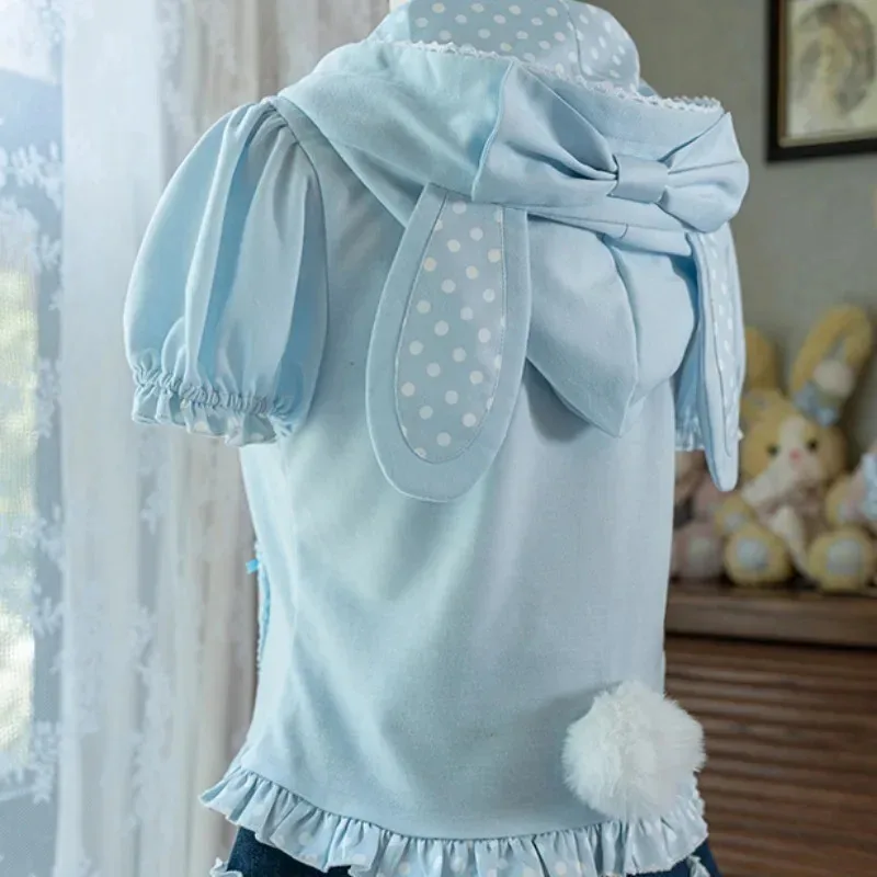 CyJapanese Sweet Lolita Style Skirt Sets Women Kawaii Embroidery Bow Bunny Ear Hoodie Coat Rabbit Denim Skirt Y2k Mini Skirts Su
CyJapanese Sweet Lolita Style Skirt Sets Women Kawaii Embroidery Bow Bunny Ear Hoodie Coat Rabbit Denim Skirt Y2k Mini Skirts Su