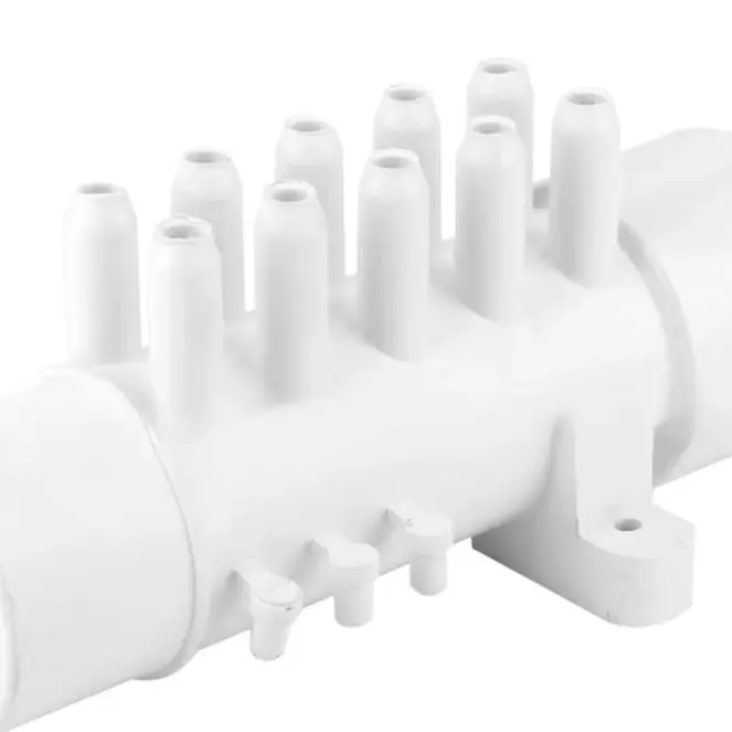 White PVC 10 Port Air Blower Distributor 1.5 Inch For Pool Spa Hydrotherapy Bubble Massage System Accessories
White PVC 10 Port Air Blower Distributor 1.5 Inch For Pool Spa Hydrotherapy Bubble Massage System Accessories