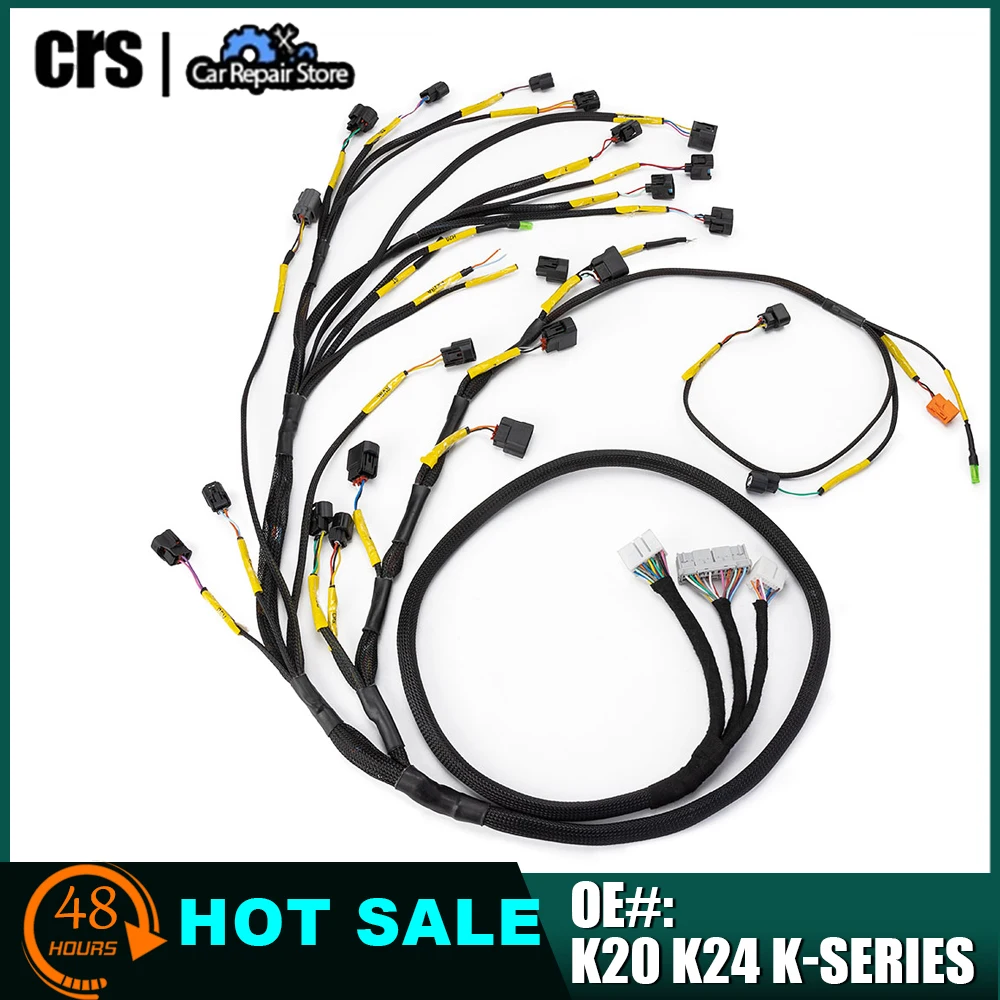 Engine Wiring Harness K20 K24 K-Series Tucked K20 For Honda Civic 2001 2002 -2005 K-Swap CRX EK EG RSX Base Type S 2002 - 2004
Engine Wiring Harness K20 K24 K-Series Tucked K20 For Honda Civic 2001 2002 -2005 K-Swap CRX EK EG RSX Base Type S 2002 - 2004