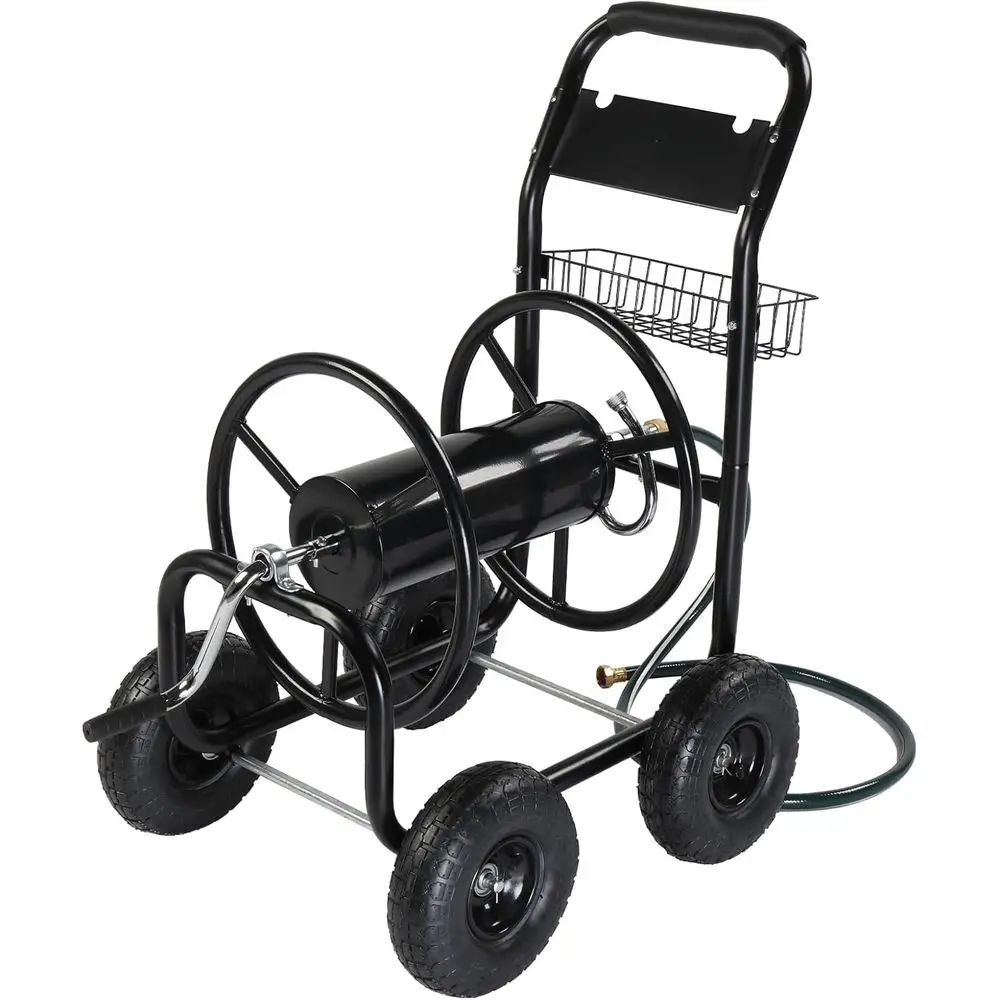 Garden Hose Cart, 4-Wheel Portable Residential Hose Cart, Hose Guide System with Storage Basket, Rust Resistant, or amily Yard,
Garden Hose Cart, 4-Wheel Portable Residential Hose Cart, Hose Guide System with Storage Basket, Rust Resistant, or amily Yard,