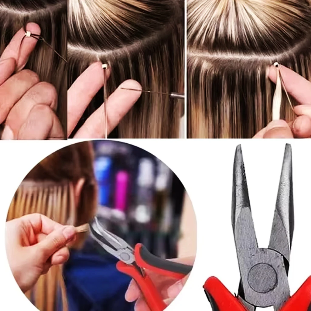DIY Hair Extension Tool Tweezers Pliers for Micro Rings Links Beads Feather Hair Extensions - Hair Styling Tool pliers
DIY Hair Extension Tool Tweezers Pliers for Micro Rings Links Beads Feather Hair Extensions - Hair Styling Tool pliers
