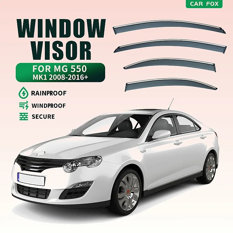 4Pcs For MG 550 2008-2016 Car Window Visor Rain Sun Shade Side Shield Awning Auto Accessories
4Pcs For MG 550 2008-2016 Car Window Visor Rain Sun Shade Side Shield Awning Auto Accessories