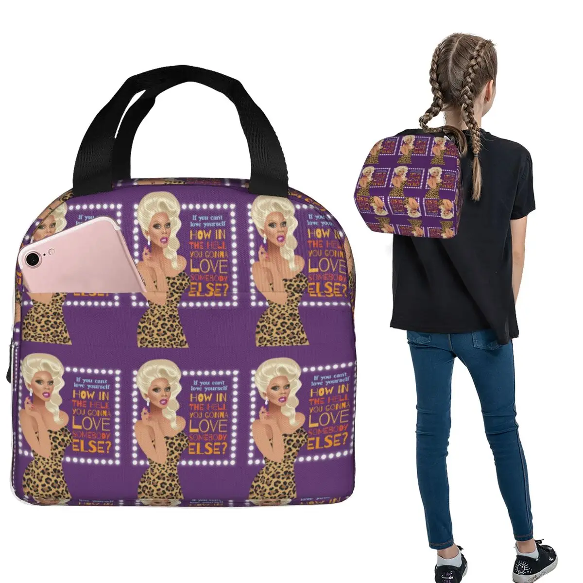 Drag Queen Royalty RuPaul's Drag Race Rupaul RPDR Insulated Lunch Bag for Women Children Food Boxes Thermal Lunch Box Tote
Drag Queen Royalty RuPaul's Drag Race Rupaul RPDR Insulated Lunch Bag for Women Children Food Boxes Thermal Lunch Box Tote