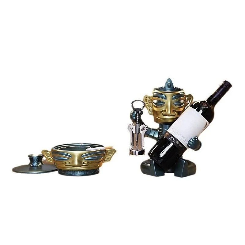 New Chinese-style Sanxingdui red wine rack ornament, practical dining table entrance ornament
New Chinese-style Sanxingdui red wine rack ornament, practical dining table entrance ornament