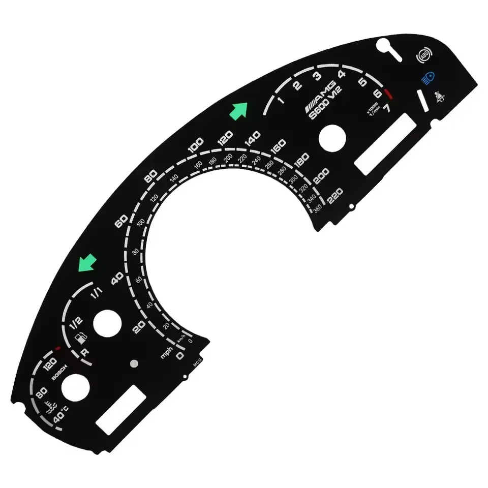 Upgarde AMG Gauge Face For Mercedes S-Class W220, CL-Class W215 360KM/H V12 BITURBO
Upgarde AMG Gauge Face For Mercedes S-Class W220, CL-Class W215 360KM/H V12 BITURBO
