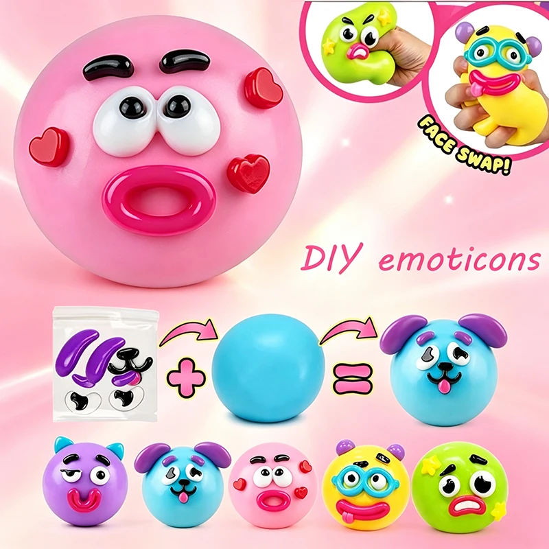 Kawaii Funny Dog Smushers Squishy Toy Ball DIY Pinch Pressure Stress Relief Anti-Stress Fidget Squeeze For Autism ADHD Gifts
Kawaii Funny Dog Smushers Squishy Toy Ball DIY Pinch Pressure Stress Relief Anti-Stress Fidget Squeeze For Autism ADHD Gifts