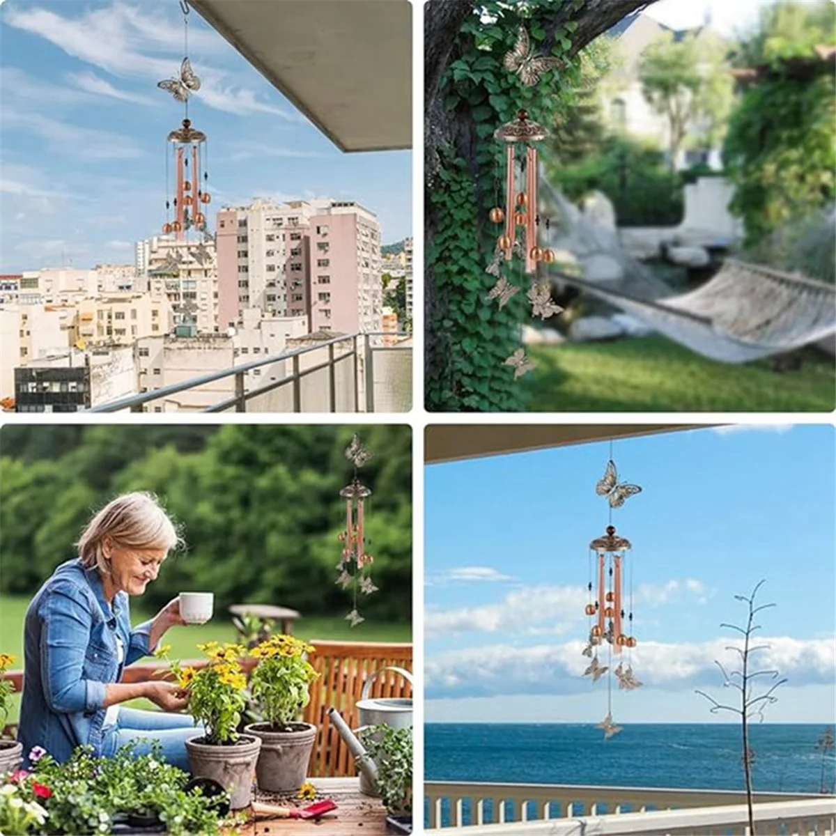 Wind Chimes, Garden Windchimes Decorations Outdoor Patio Decorations Indoor Outdoor Wind Chimes, Retro Memorial Chimes 
Wind Chimes, Garden Windchimes Decorations Outdoor Patio Decorations Indoor Outdoor Wind Chimes, Retro Memorial Chimes