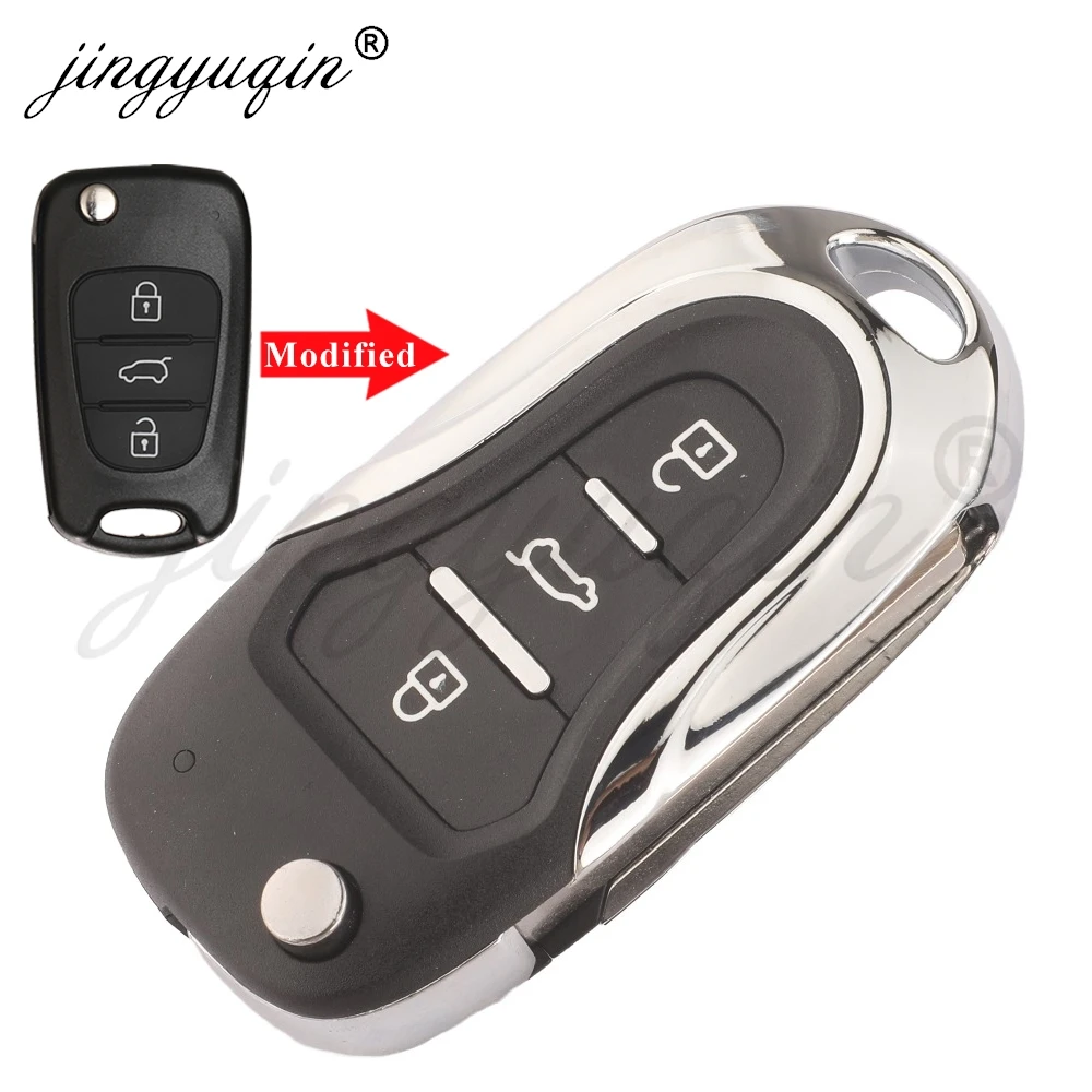 jingyuqin Modified Flip Remote Car Key Shell Case Fob For Hyundai Picanto Solaris Sportage Accent IX35 Kia Picanto Sportage K5
jingyuqin Modified Flip Remote Car Key Shell Case Fob For Hyundai Picanto Solaris Sportage Accent IX35 Kia Picanto Sportage K5