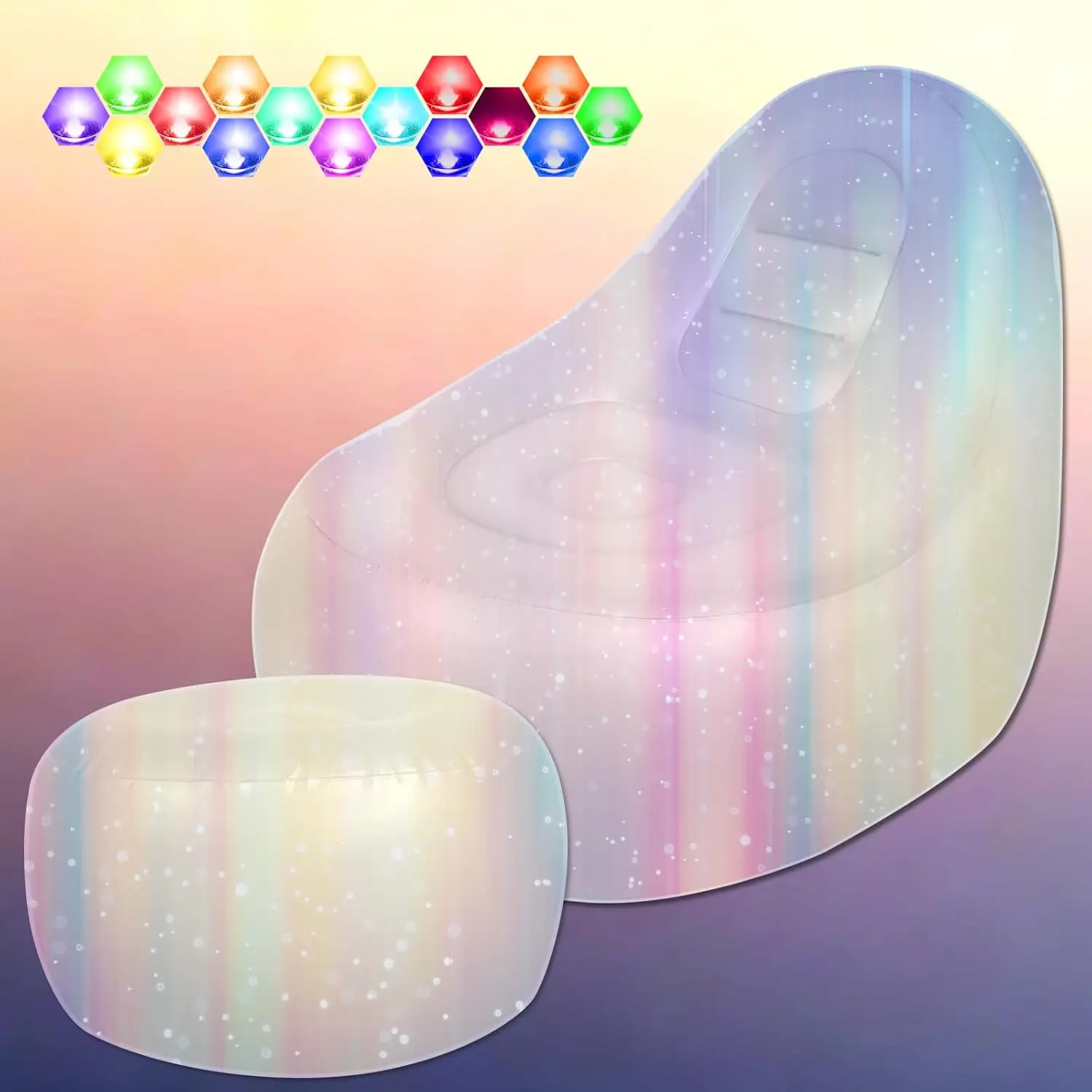 Self-Inflatable Led Couch,Illuminated Blow Up Lounger Chair,Light Folding Air Chair For Kids And Adults,Inflatable Game Sofa
Self-Inflatable Led Couch,Illuminated Blow Up Lounger Chair,Light Folding Air Chair For Kids And Adults,Inflatable Game Sofa