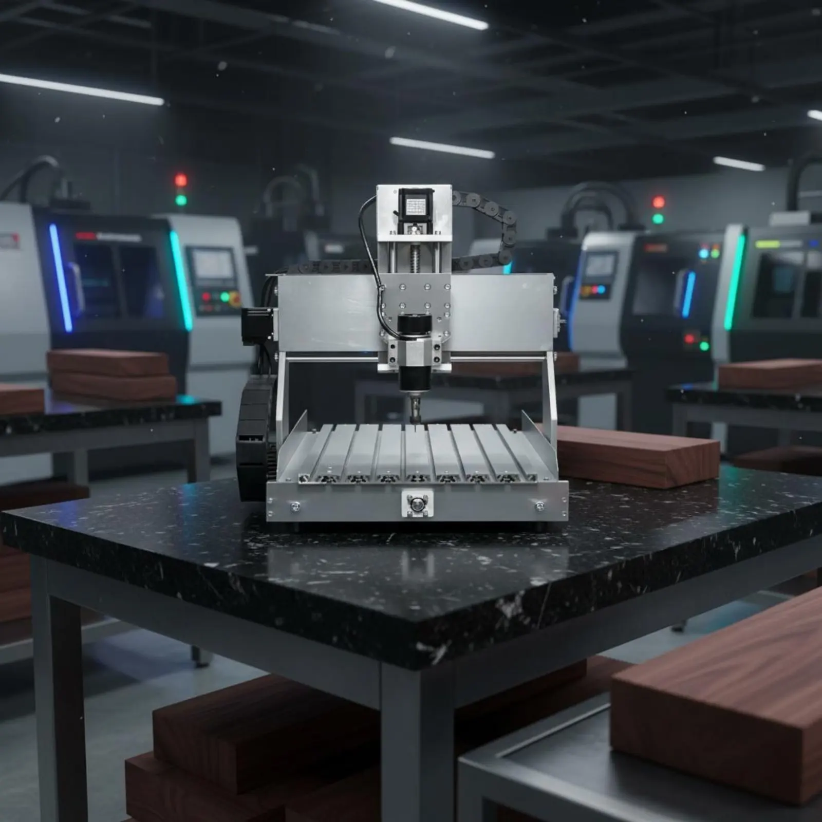 Desktop CNC Engraving Machine Multi-Material Small CNC Milling Machine Machining Tool High Precision 4-Axis for Workshop, Garage
Desktop CNC Engraving Machine Multi-Material Small CNC Milling Machine Machining Tool High Precision 4-Axis for Workshop, Garage