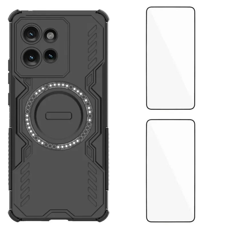 Для Motorola Edge 50 5G Магнитный чехол WANLONFENG DJ Series ПК ТПУ Чехол для телефона с 2 пленкой из закаленного стекла - черный
Для Motorola Edge 50 5G Магнитный чехол WANLONFENG DJ Series ПК ТПУ Чехол для телефона с 2 пленкой из закаленного стекла - черный