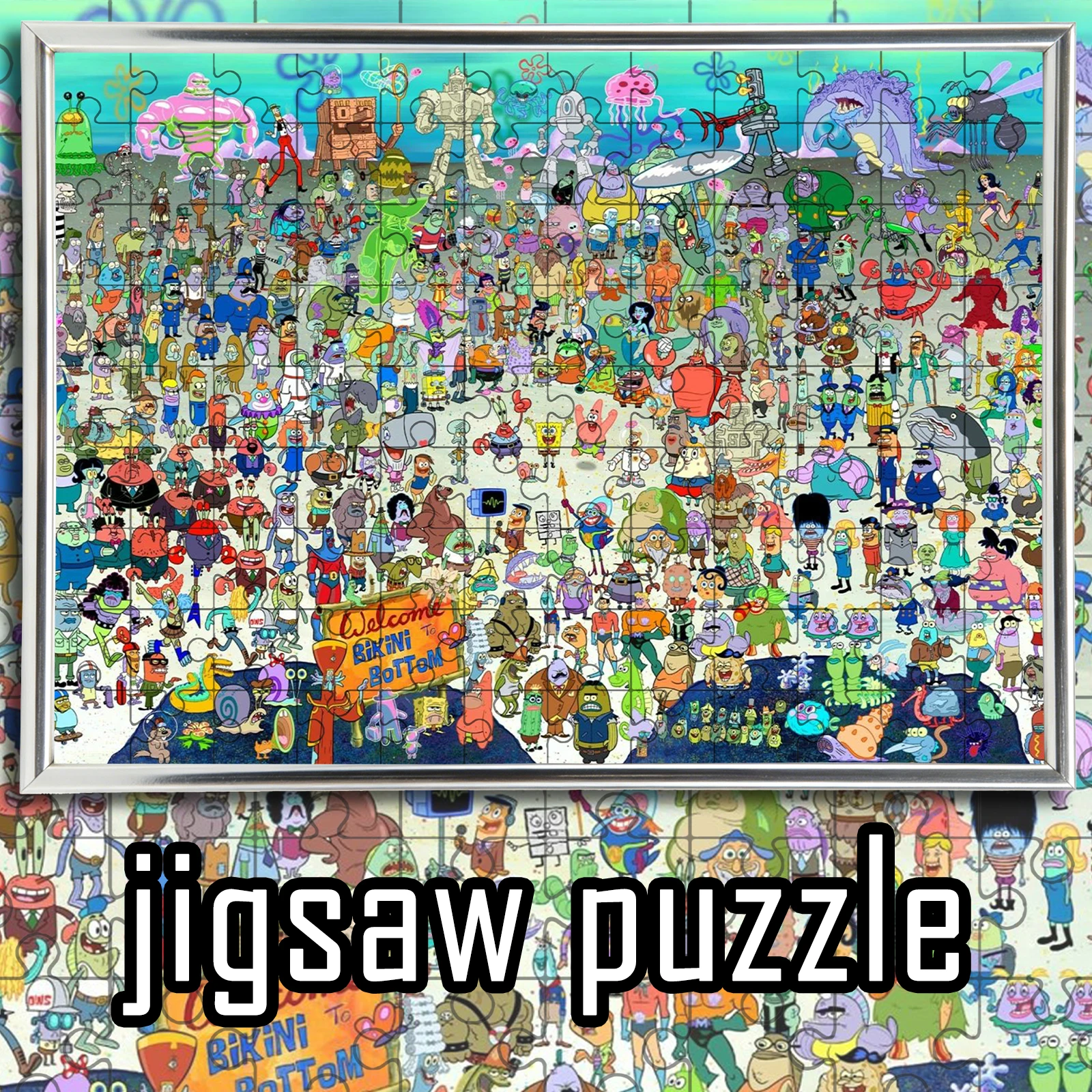 Тематический пазл-головоломка «Жители Бикини-Боттом» 108/200/300/500/1000 элементов, деревянная напольная игра-пазл, изысканное украшение для дома
Тематический пазл-головоломка «Жители Бикини-Боттом» 108/200/300/500/1000 элементов, деревянная напольная игра-пазл, изысканное украшение для дома