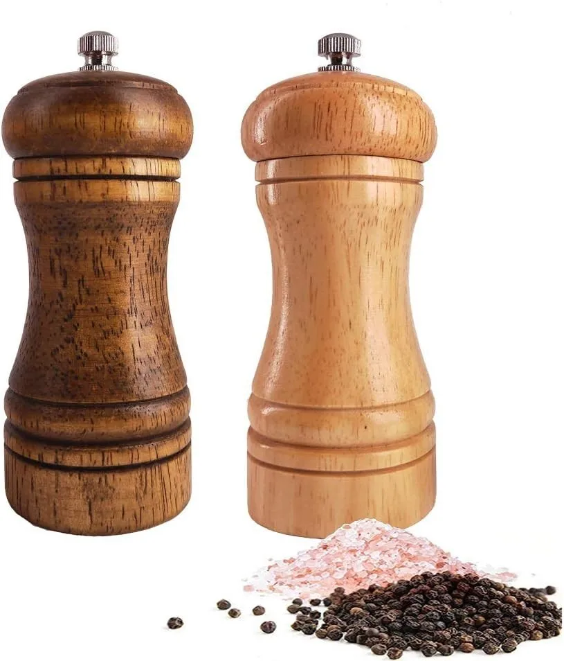 2 Pack Cooking Salt Pepper Grinder Set Mills Shakers Wood Adjustable Coarseness
2 Pack Cooking Salt Pepper Grinder Set Mills Shakers Wood Adjustable Coarseness