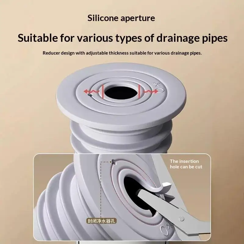 Silicone Bathroom Sewer Seal Ring Kitchen Sink Sewer Pipe Plug Washing Machine Anti-odor Leakage Floor Drain Seal Connector Plug
Silicone Bathroom Sewer Seal Ring Kitchen Sink Sewer Pipe Plug Washing Machine Anti-odor Leakage Floor Drain Seal Connector Plug