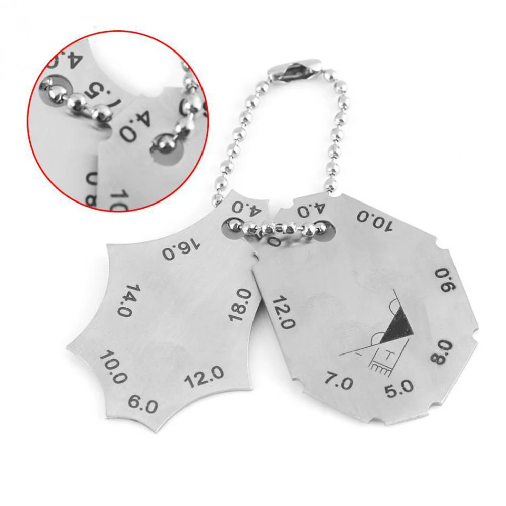 2 Pcs Weld Gauge Gauges Welding Tools Hardware Workpiece Seam Pocket Gage Guage Key Test 
2 Pcs Weld Gauge Gauges Welding Tools Hardware Workpiece Seam Pocket Gage Guage Key Test